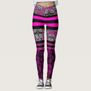 Legging Pernas em estilhaço, cor-de-rosa