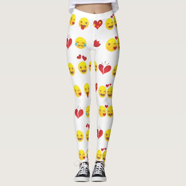 Legging Pernas Emojis namorados (Frente)
