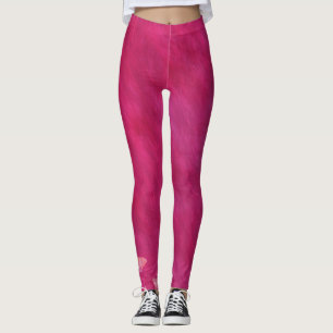 Legging Pernas Empurrar para cima Giro Moda Escura Rosa