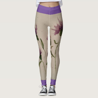 Legging Pernas femininas de cor aquosa