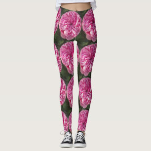 Legging Pernas Florais, Rosa, Vitorianas, Rosa, Vintage