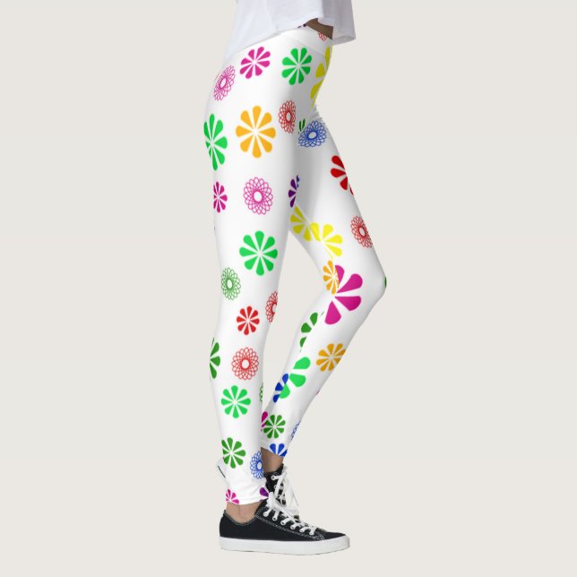 Legging Pernas/Flores e Espirais (Direita)