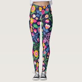 Legging Pernas flóricas