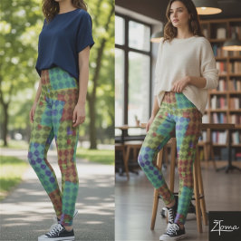 Legging Pernas Geométricas Vibrantes
