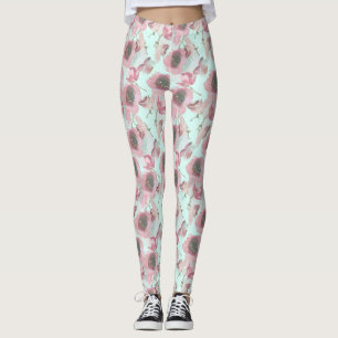 Legging Pernas Impressão azuis planas