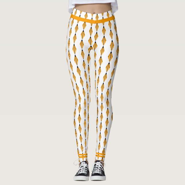 Legging Pernas laranja claras (Frente)