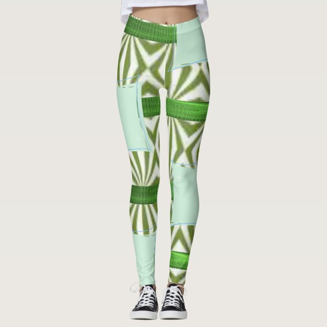 Legging Pernas longas verdes (Frente)