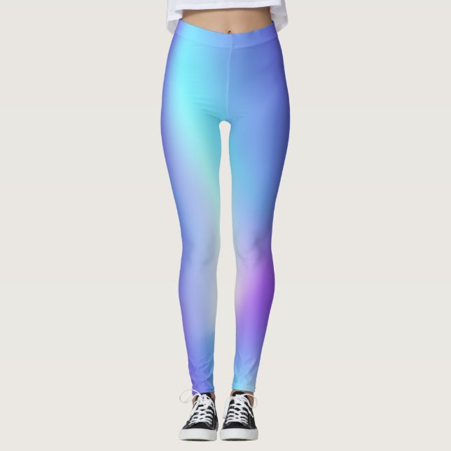 Legging Pernas luminosas roxas incríveis (Frente)