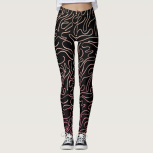 Legging Pernas mulheres brilham rosa
