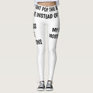 Legging pernas para o caso de as pernas serem balões