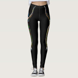 Legging Pernas pretas com design único