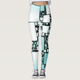 Legging Pernas Quadradas Turquesa