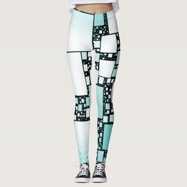 Legging Pernas Quadradas Turquesa (Frente)