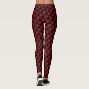 Legging Pernas riscadas com cruz vermelha preta