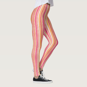 Legging Pernas riscadas cor-de-rosa