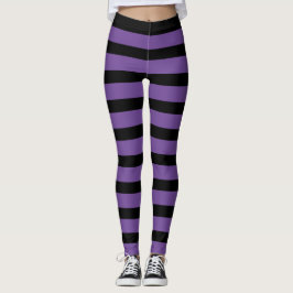 Legging Pernas riscadas roxas e pretas