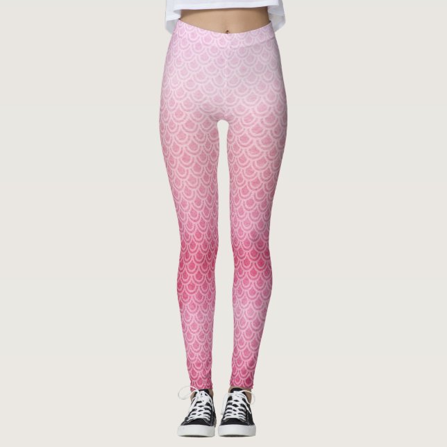Legging Pernas Scaly Scaly Rosa (Frente)