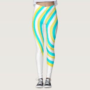 Legging Pernas sobre Impressão com Design circular
