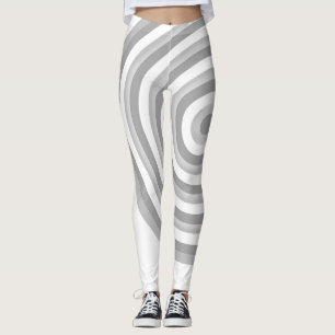Legging Pernas sobre Impressão com Design circular