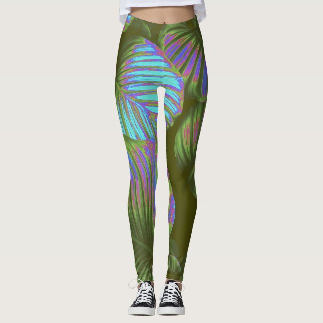 Legging Pernas Tropicais Arco-Íris (Frente)