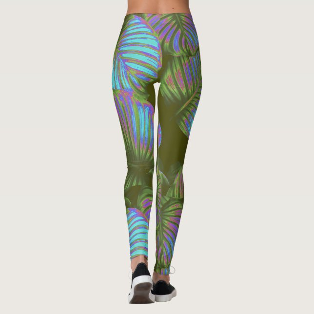 Legging Pernas Tropicais Arco-Íris (Verso)