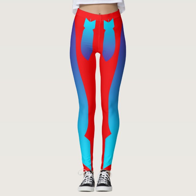 Legging Pernas Vermelhas Bombas (Frente)