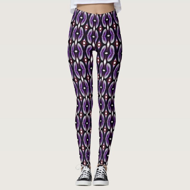 Legging Pernas Vivas: Meias-calças com Padrões Únicos em A (Frente)