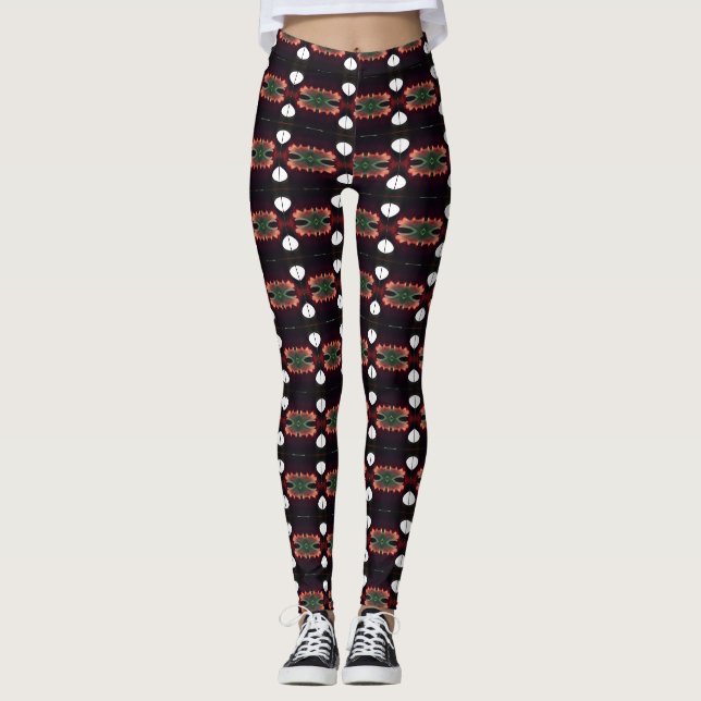 Legging Pernas Vivas: Meias-calças com Padrões Únicos em A (Frente)