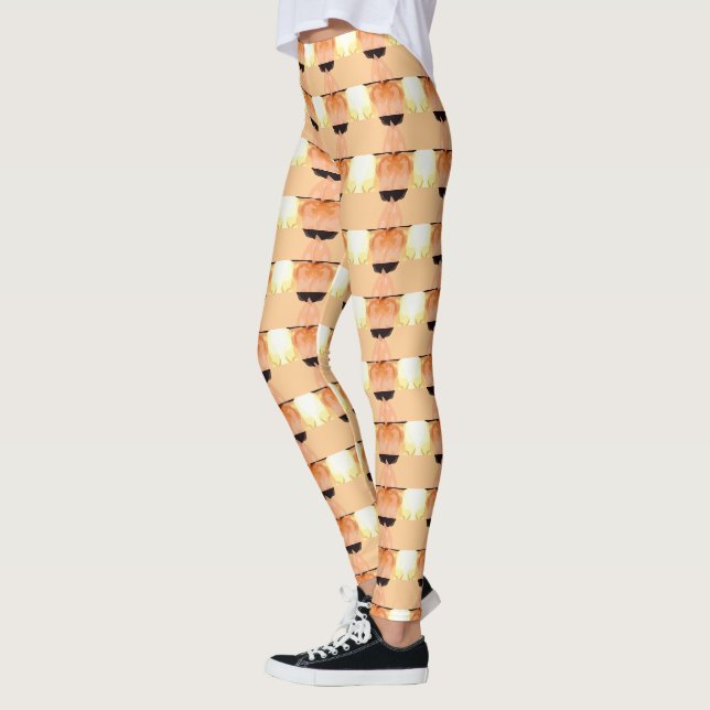 Legging Pernas Vivas: Meias-calças com Padrões Únicos em A (Esquerda)