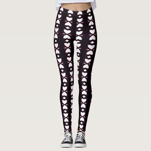 Legging Pernas Vivas: Meias-calças com Padrões Únicos em A (Frente)