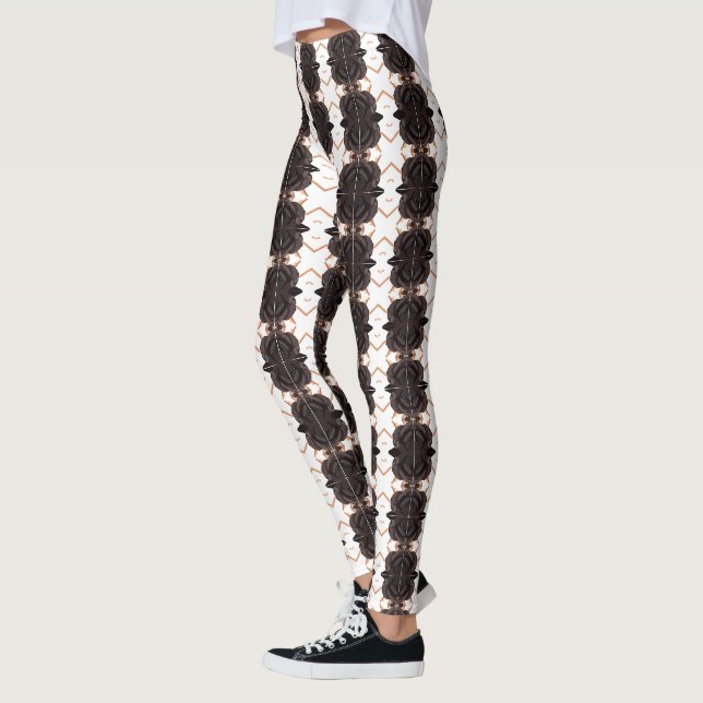 Legging Pernas Vivas: Meias-calças com Padrões Únicos em A (Esquerda)