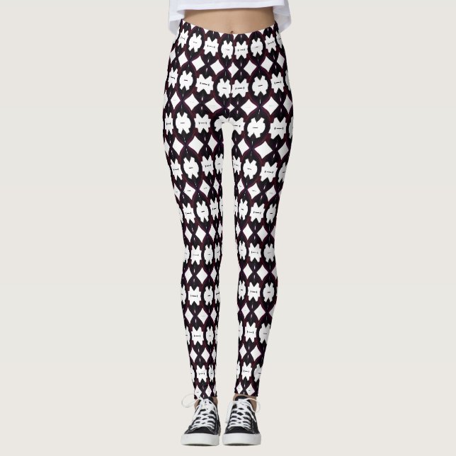 Legging Pernas Vivas: Meias-calças com Padrões Únicos em A (Frente)