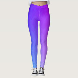 Legging Perneiras de chamas roxas, azuis, cor-de-rosa