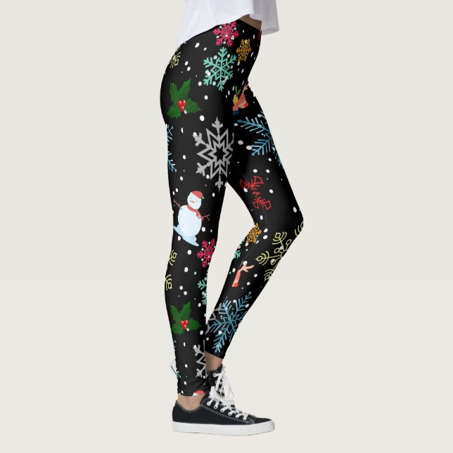 Legging Personalizada Personalizada Sua Própria Imagem Fot (Direita)
