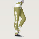 Legging Personalizado Feito<br><div class="desc">Fácil de personalizar leggings personalizadas feitas de Ricaso - adicione seu próprio texto - altere a cor e a fonte do texto em segundo plano clicando em personalizar</div>