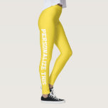 Legging Personalizado Personalizado Feito<br><div class="desc">Fácil de personalizar leggings personalizadas feitas do Ricaso - adicione seu próprio texto - altere a cor do plano de fundo e a cor e fonte do texto clicando em personalizar</div>