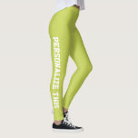 Legging Personalizado Personalizado Feito<br><div class="desc">Fácil de personalizar leggings personalizadas feitas do Ricaso - adicione seu próprio texto - altere a cor do plano de fundo e a cor e fonte do texto clicando em personalizar</div>