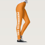 Legging Personalizado Personalizado Feito<br><div class="desc">Fácil de personalizar leggings personalizadas feitas do Ricaso - adicione seu próprio texto - altere a cor do plano de fundo e a cor e fonte do texto clicando em personalizar</div>