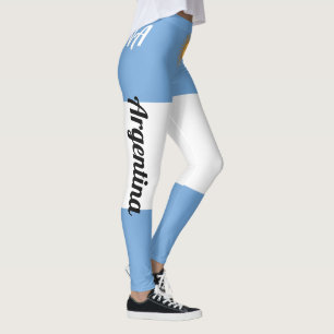 Legging Personalizar a bandeira nacional da Argentina