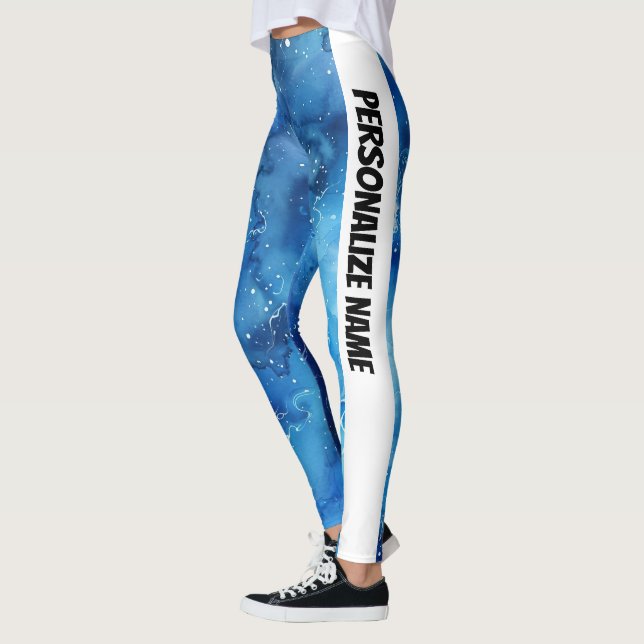 Legging PERSONALIZAR Cor de Água Azul (Esquerda)