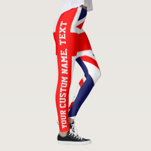 Legging Personalizável bandeira britânica personalizada
