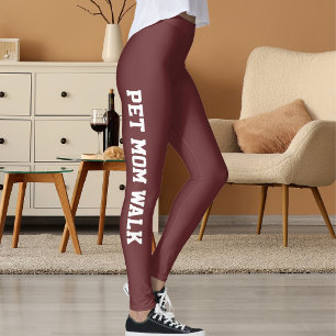 Legging Personalize Classe Mãe de Pet Natal Carmesim Marro