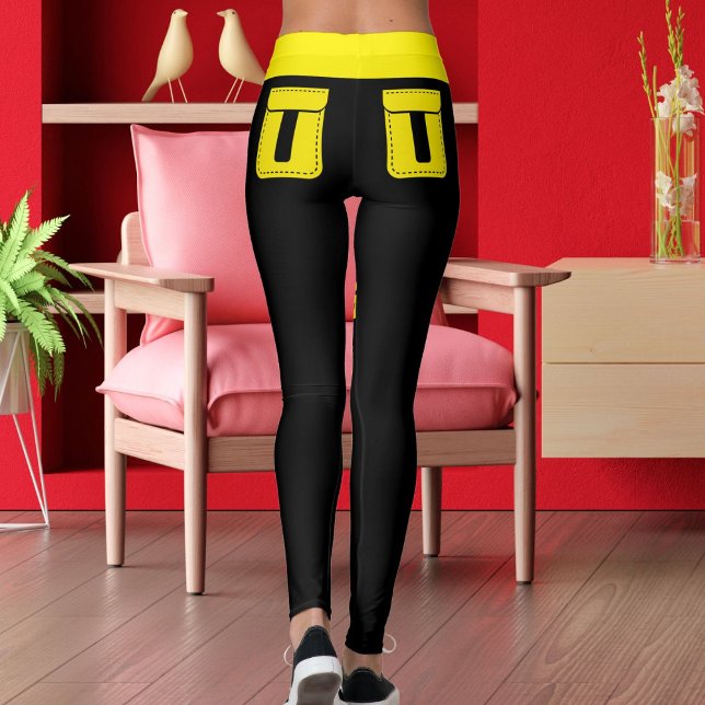 Legging Personalize o Nome do Amor do Gato Preto com Listr (Criador carregado)