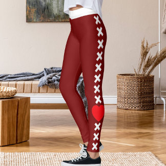 Legging Personalized Happy Valentine's Day Pet Lovers Red