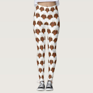 Legging Peru Cartoon Dia de Ação de Graças Chef