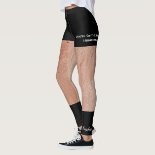 Legging Pés Suntanned e Shorts pretos falsificados