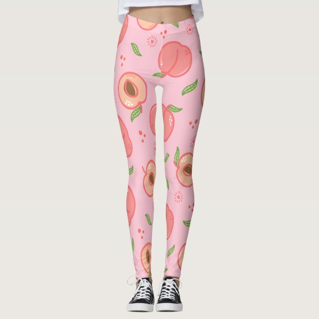 Legging Pêssego de Verão Doce Grande (Frente)