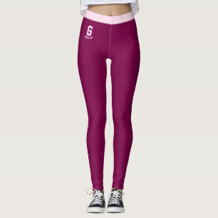 Legging Pessoais Lindas Mulheres Ricas Amora Rosa Listras