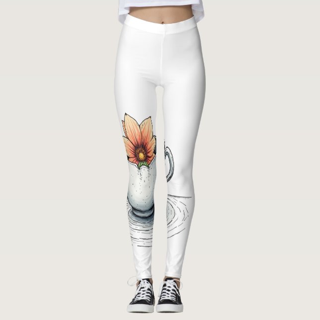 Legging Petal e Porcelana (Frente)