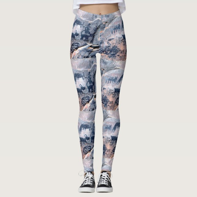 Legging petroglyph do nativo americano (Frente)